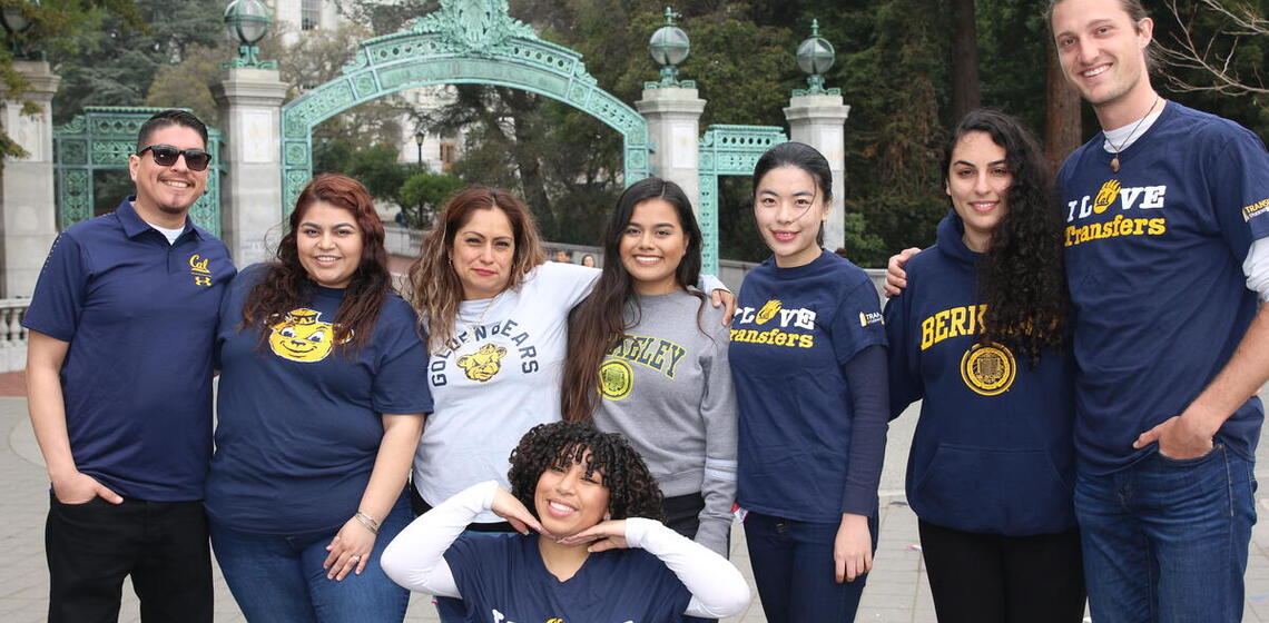TRIO Student Support Services scholars at Sather Gate